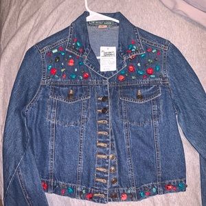 the secret garden beaded jean jacket